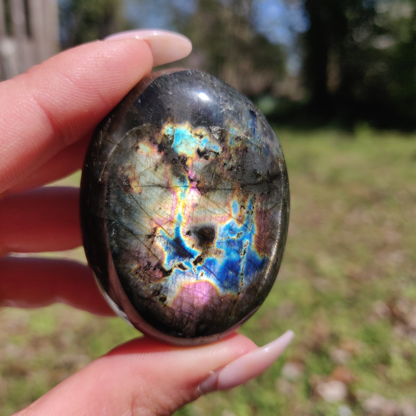 Labradorite Palm Stone (#295) - Simply Affinity