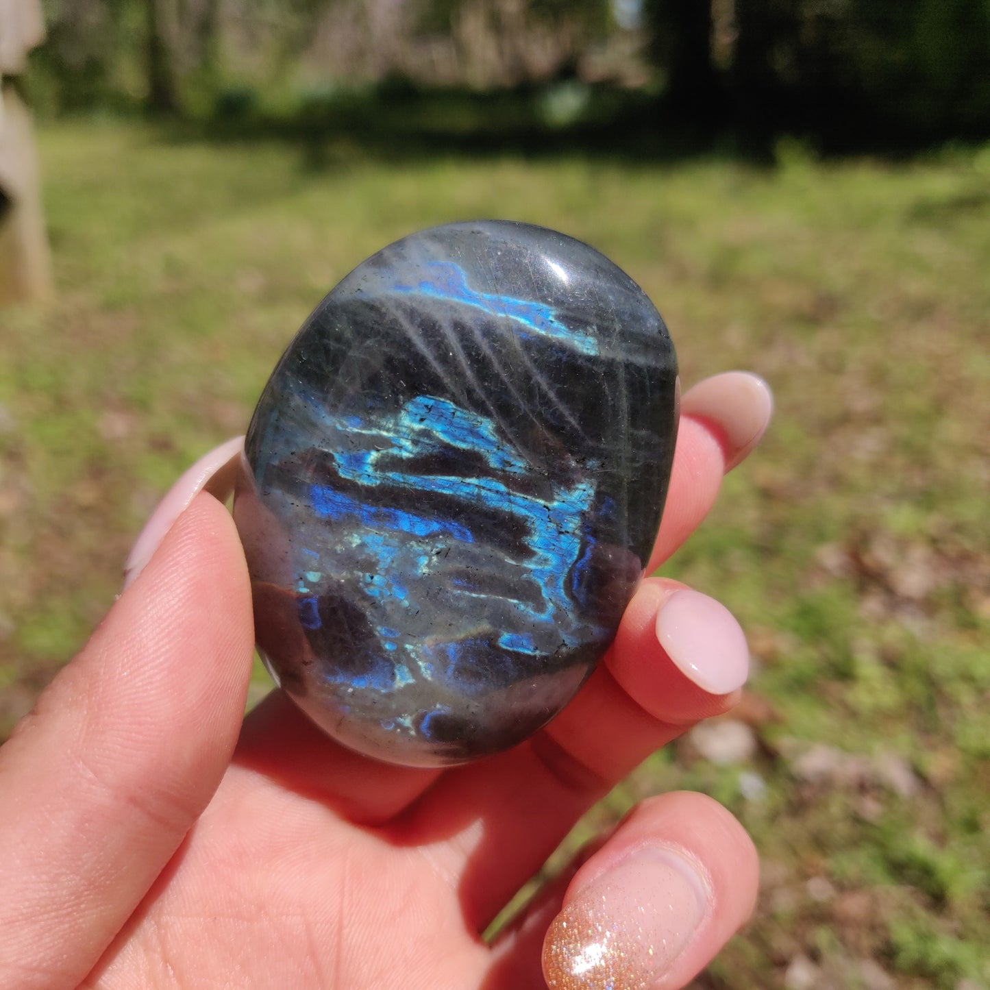 Labradorite Palm Stone (#296) - Simply Affinity