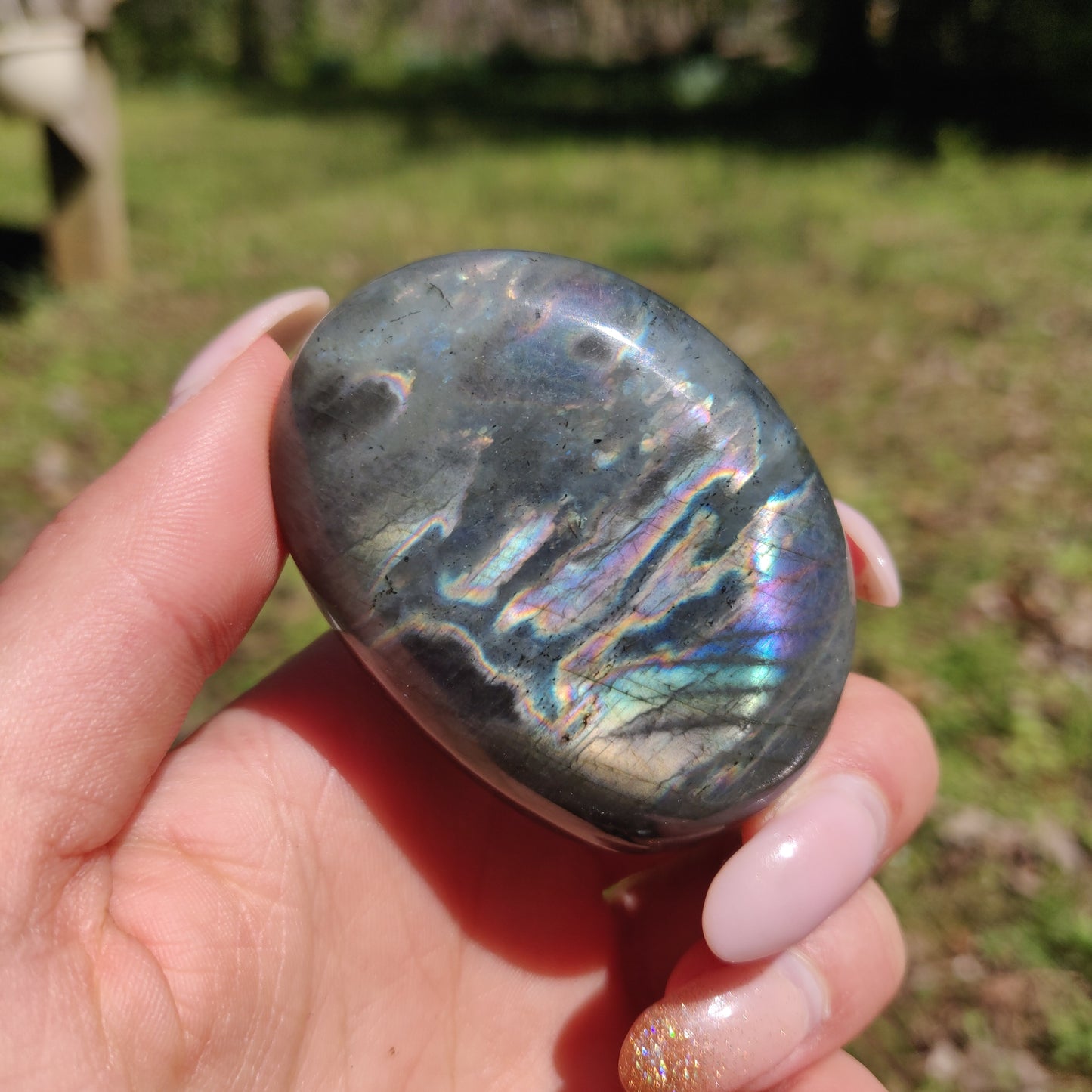 Labradorite Palm Stone (#296) - Simply Affinity