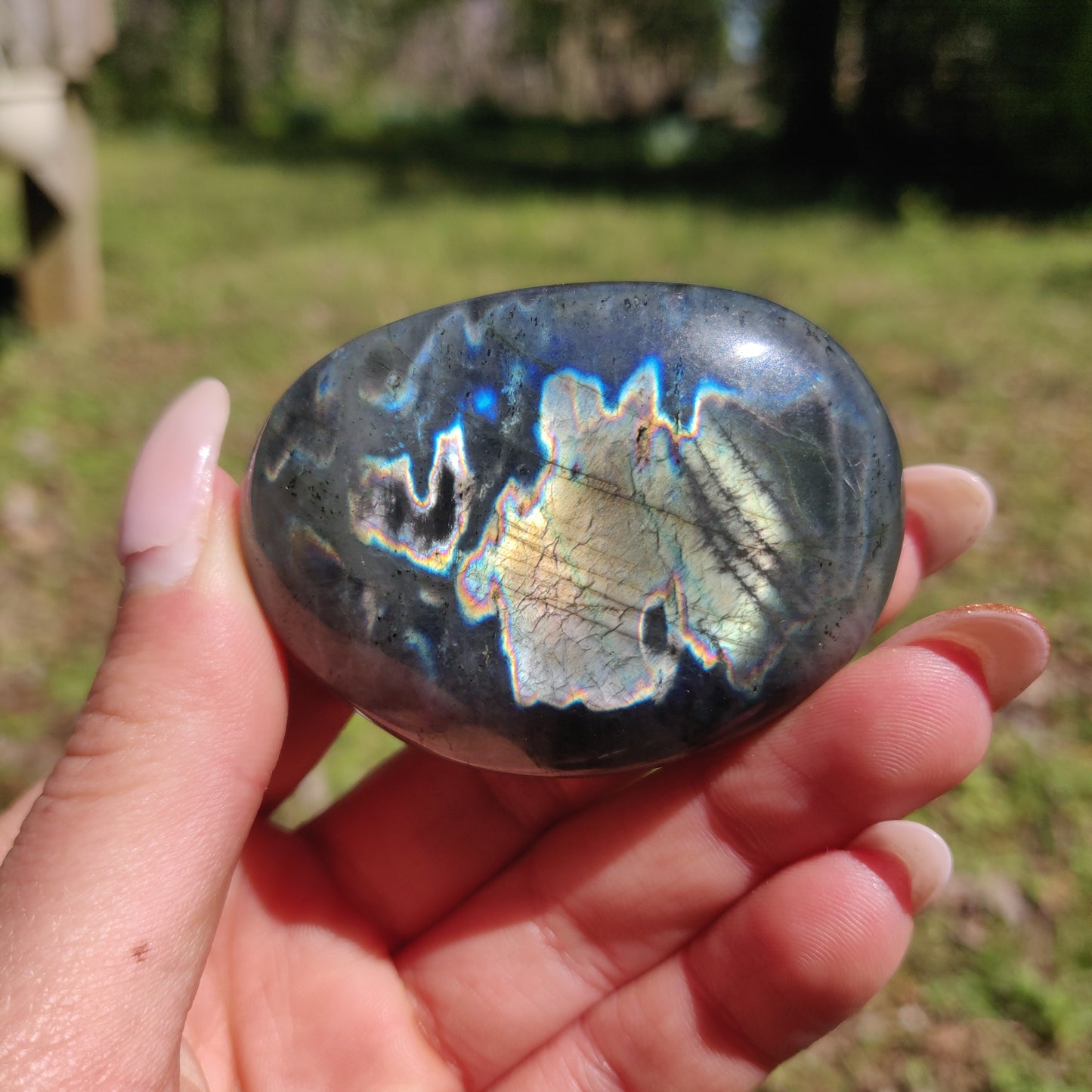 Labradorite Palm Stone (#296) - Simply Affinity