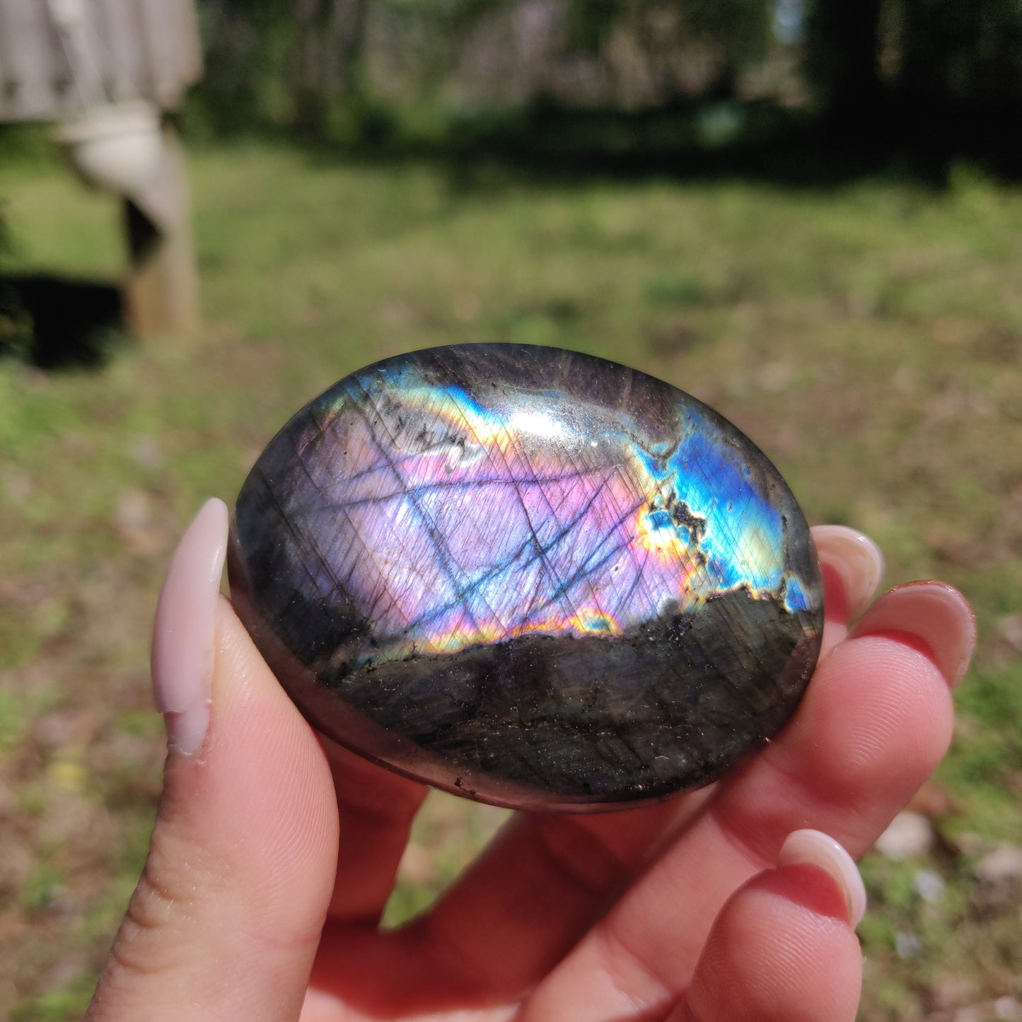 Labradorite Palm Stone (#299) - Simply Affinity