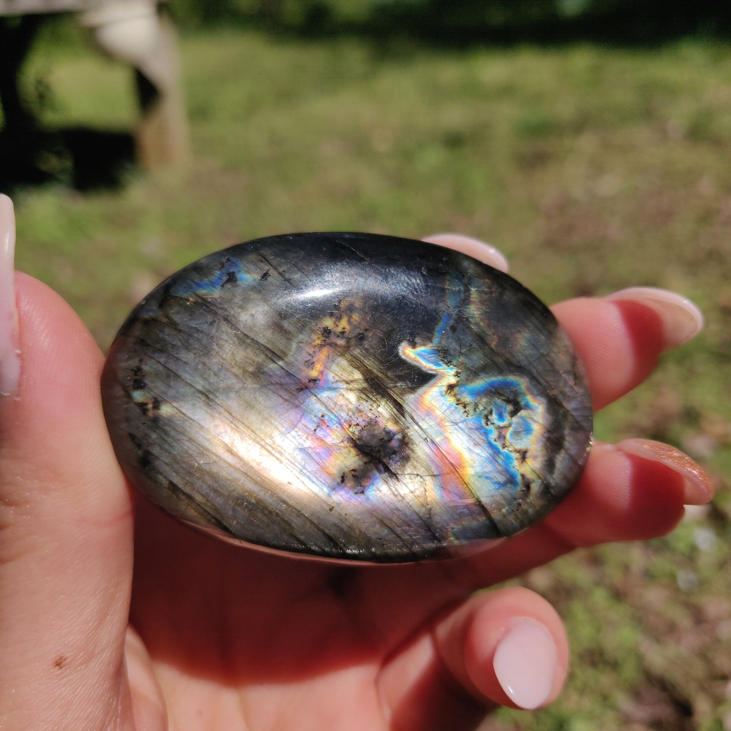 Labradorite Palm Stone (#300) - Simply Affinity