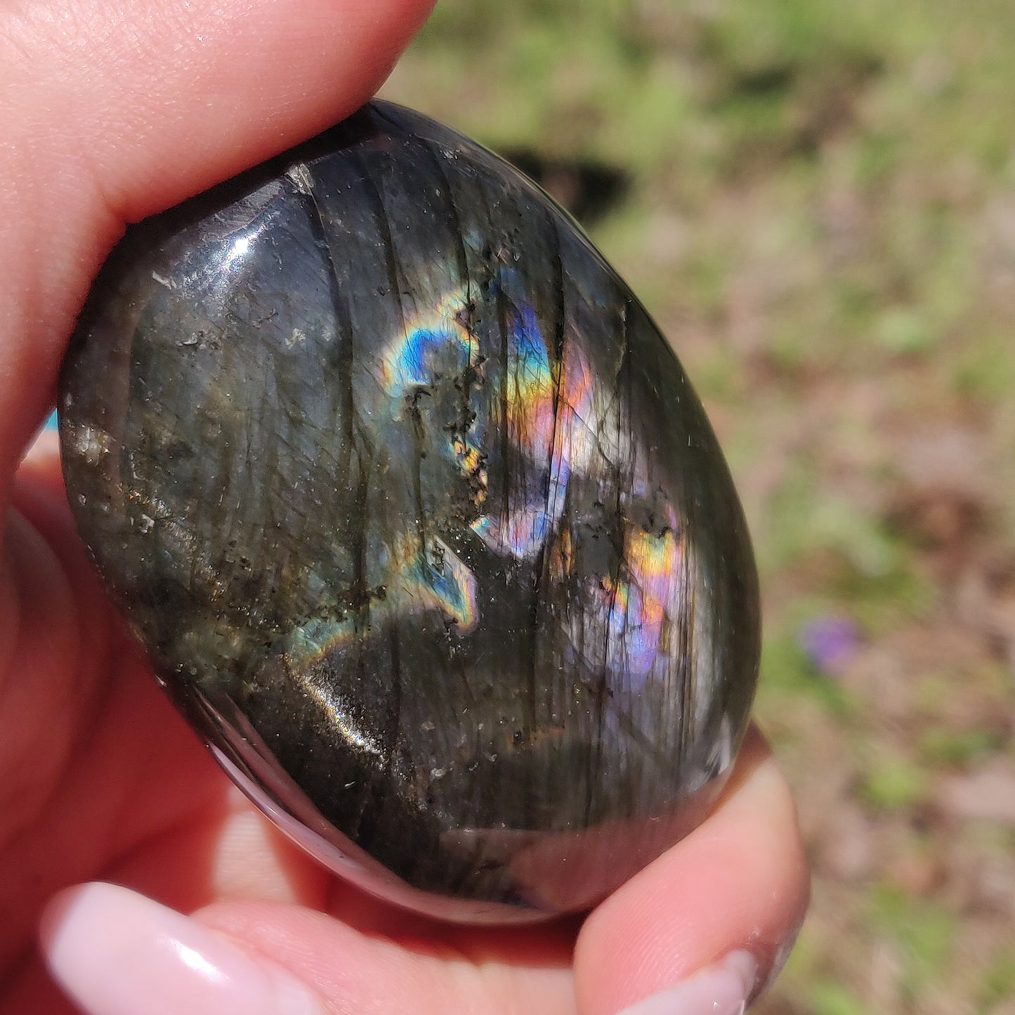Labradorite Palm Stone (#300) - Simply Affinity
