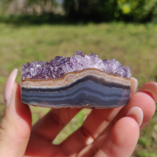 Amethyst Geode Heart (#6A) - Simply Affinity