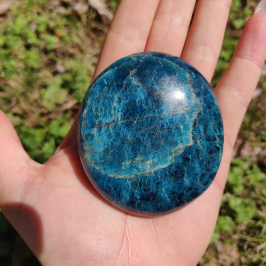 Blue Apatite Palm Stone (#3) - Simply Affinity