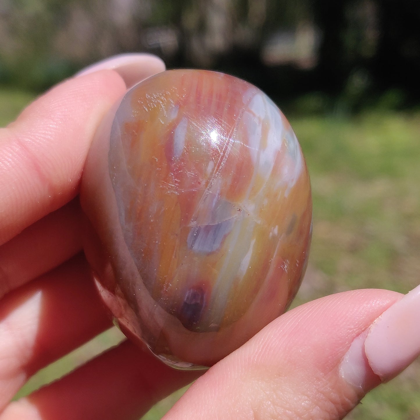 Rainbow Spirit Jasper Palm Stone (#20) - Simply Affinity