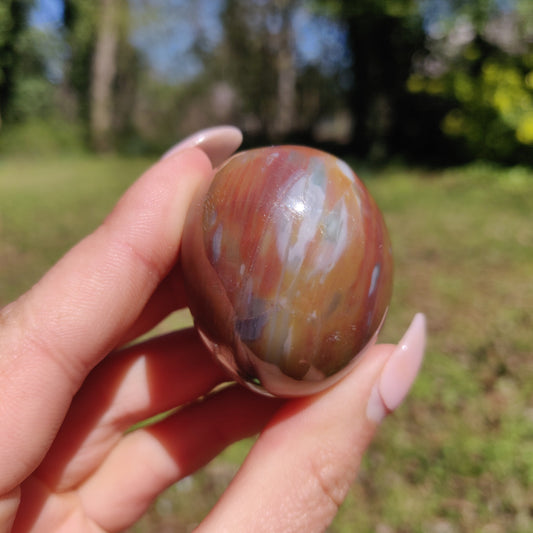 Rainbow Spirit Jasper Palm Stone (#20) - Simply Affinity