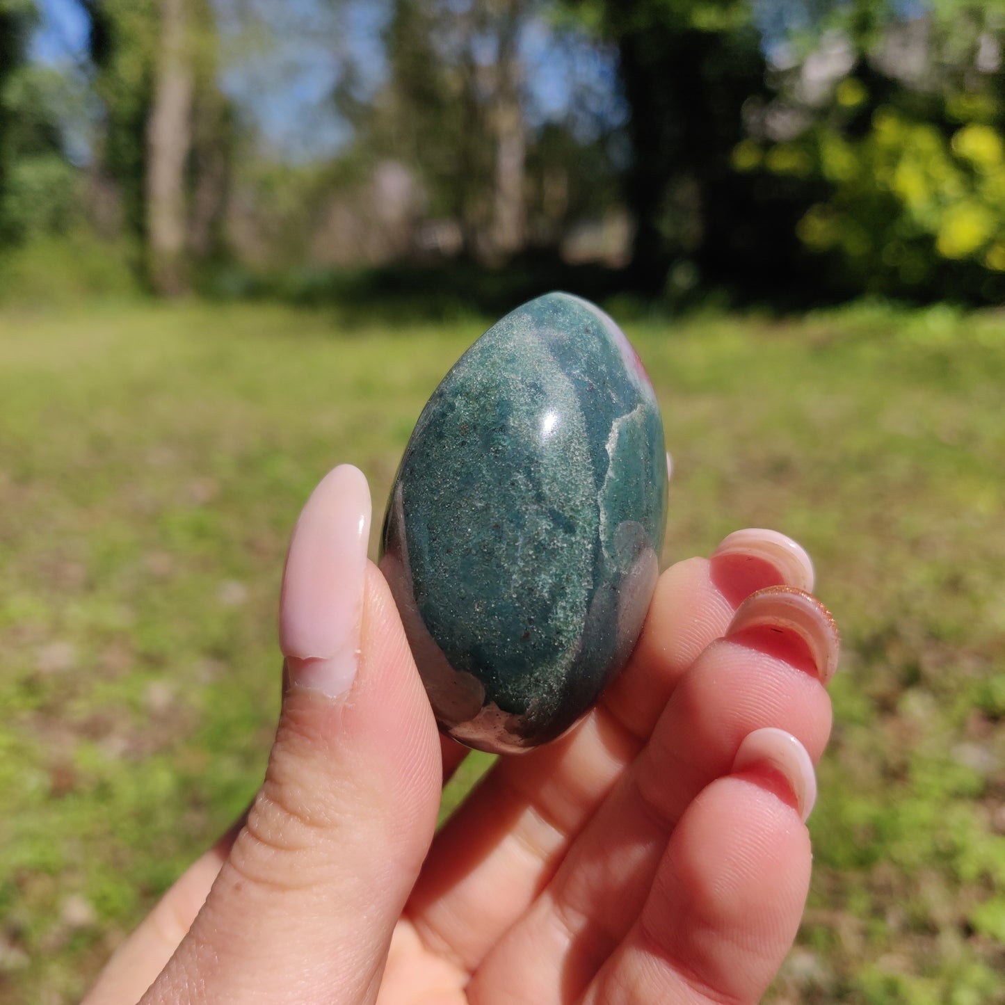 Rainbow Spirit Jasper Palm Stone (#22) - Simply Affinity