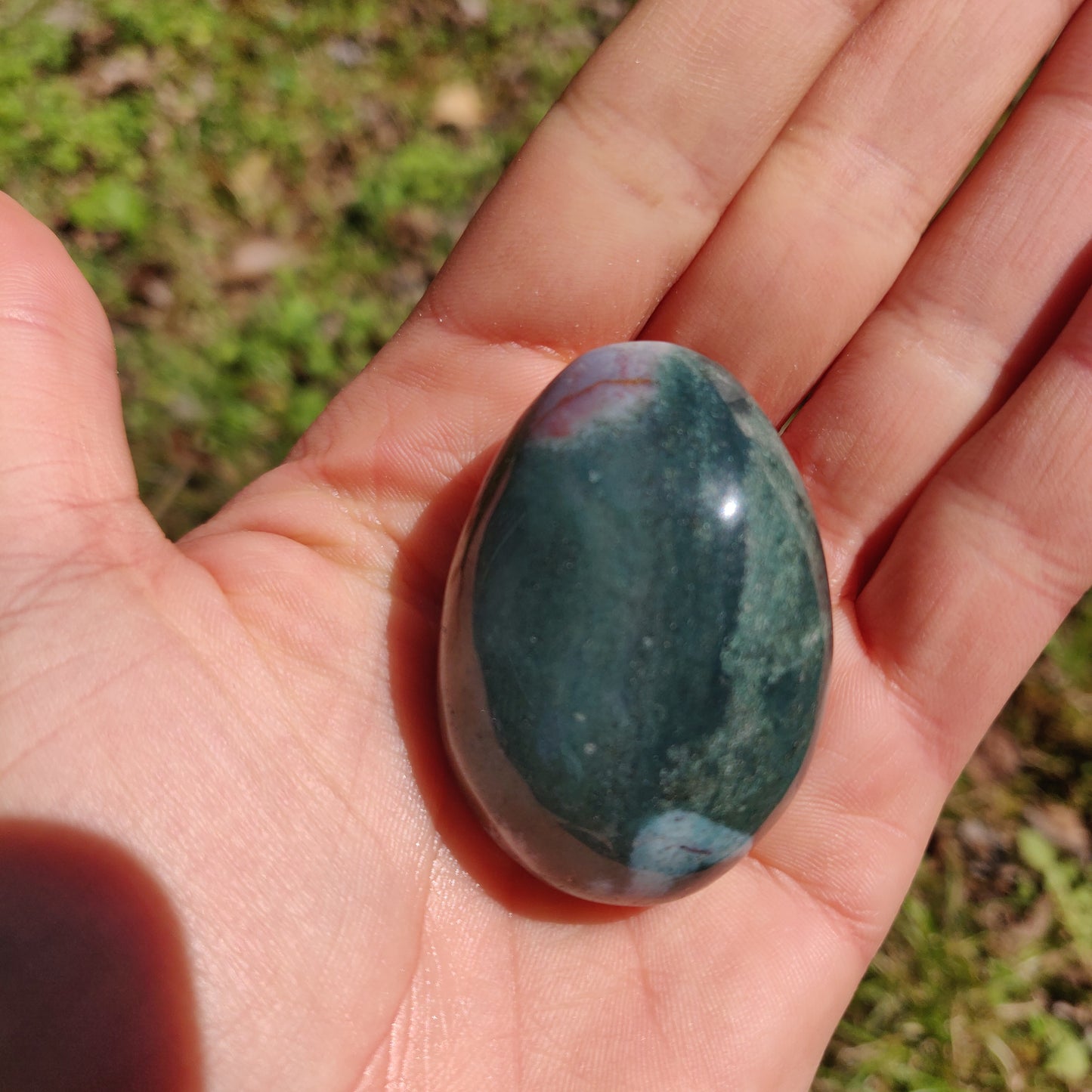 Rainbow Spirit Jasper Palm Stone (#22) - Simply Affinity