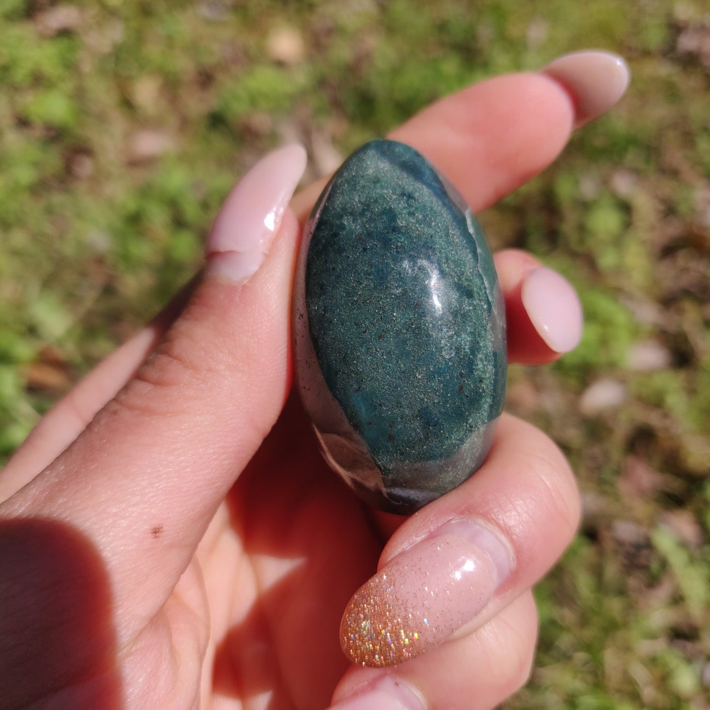 Rainbow Spirit Jasper Palm Stone (#22) - Simply Affinity