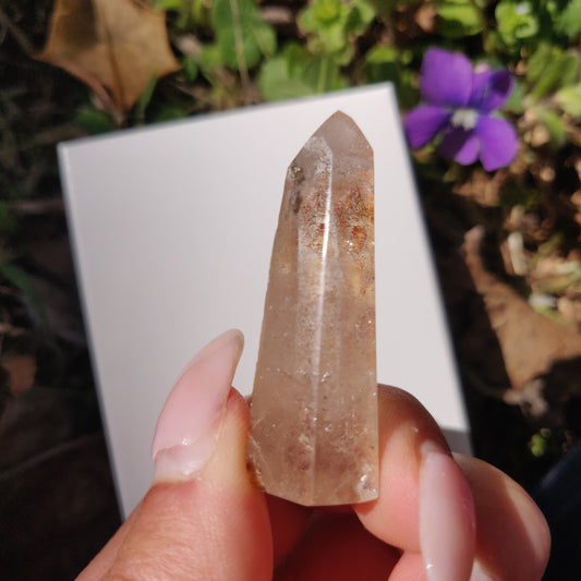 Garden Quartz Point, Lodolite Point (#11G) - Simply Affinity
