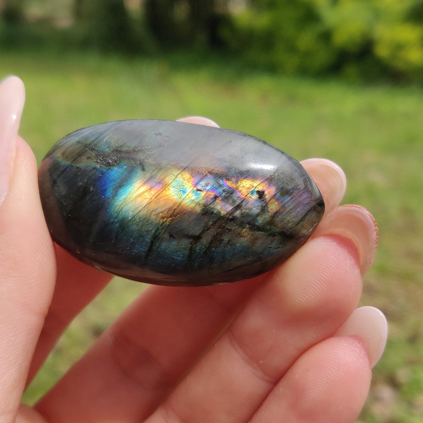 Labradorite Palm Stone (#302) - Simply Affinity