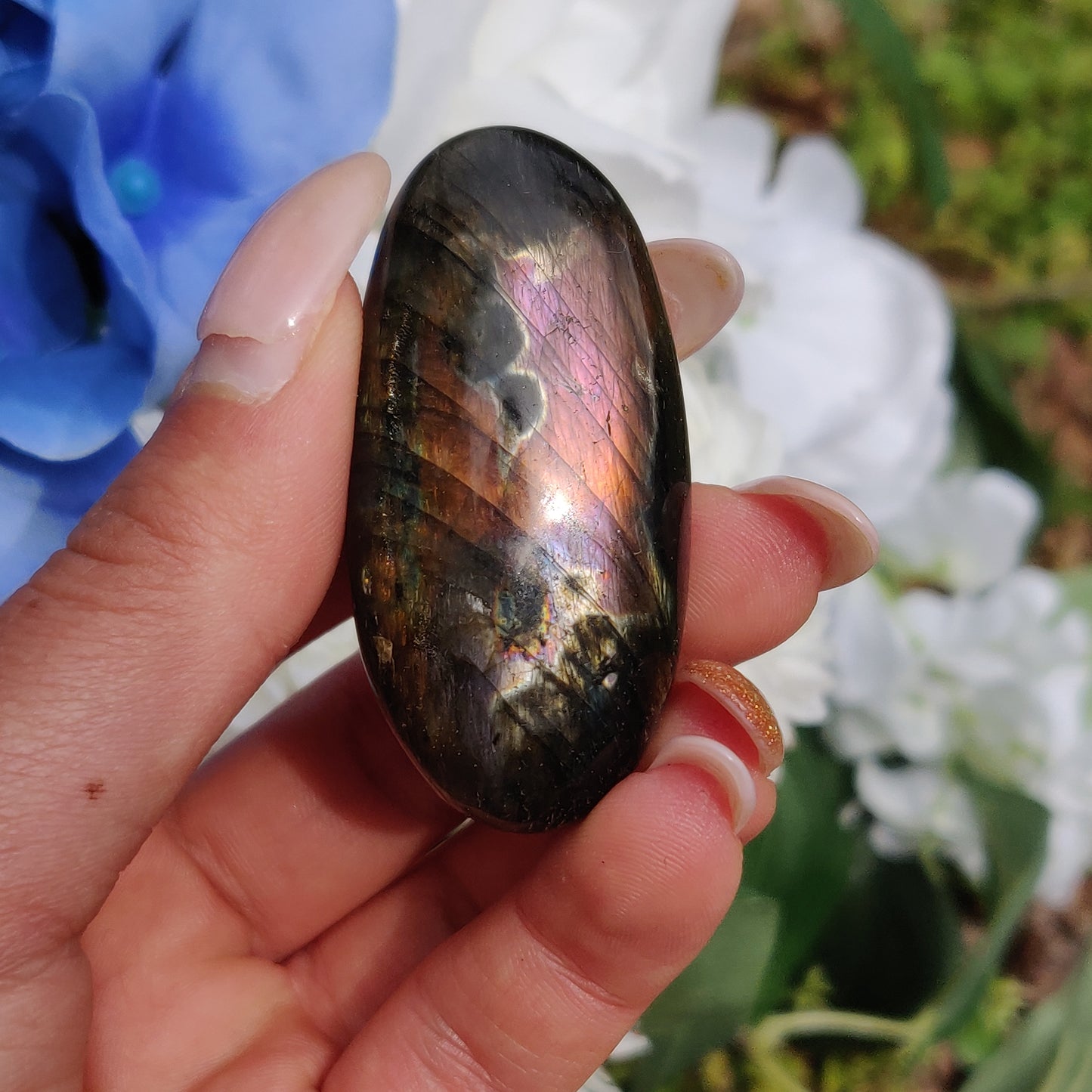 Labradorite Palm Stone (#304) - Simply Affinity