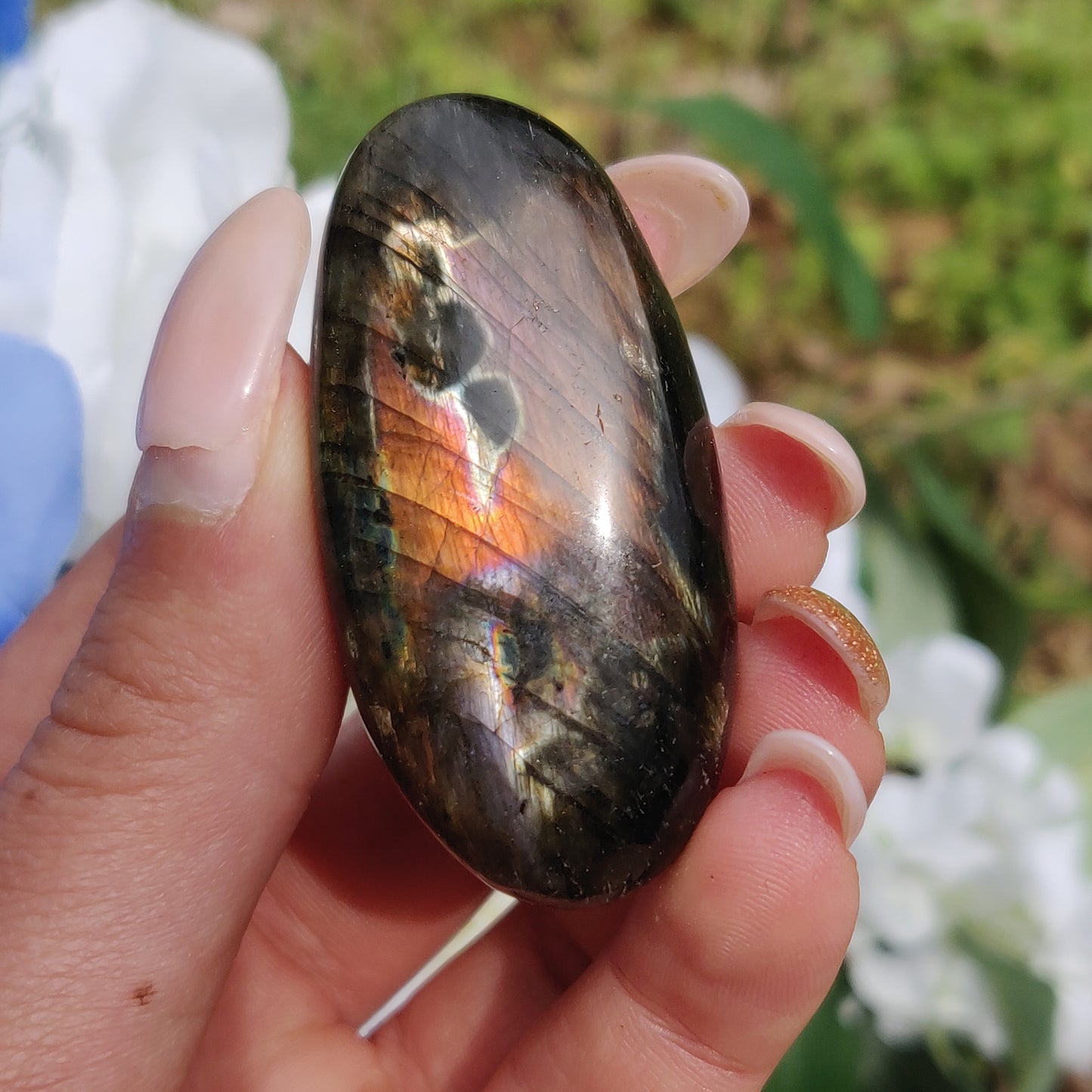 Labradorite Palm Stone (#304) - Simply Affinity