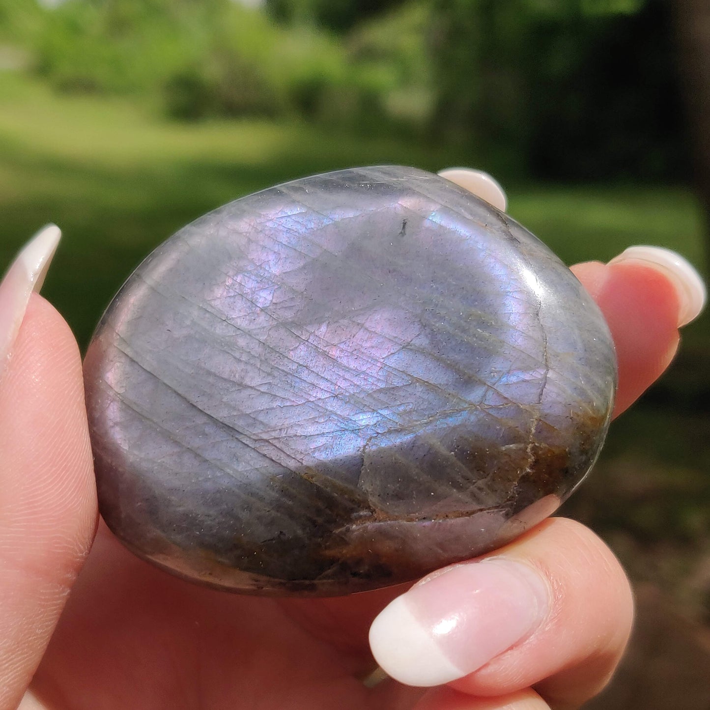 Labradorite Palm Stone (#308) - Simply Affinity