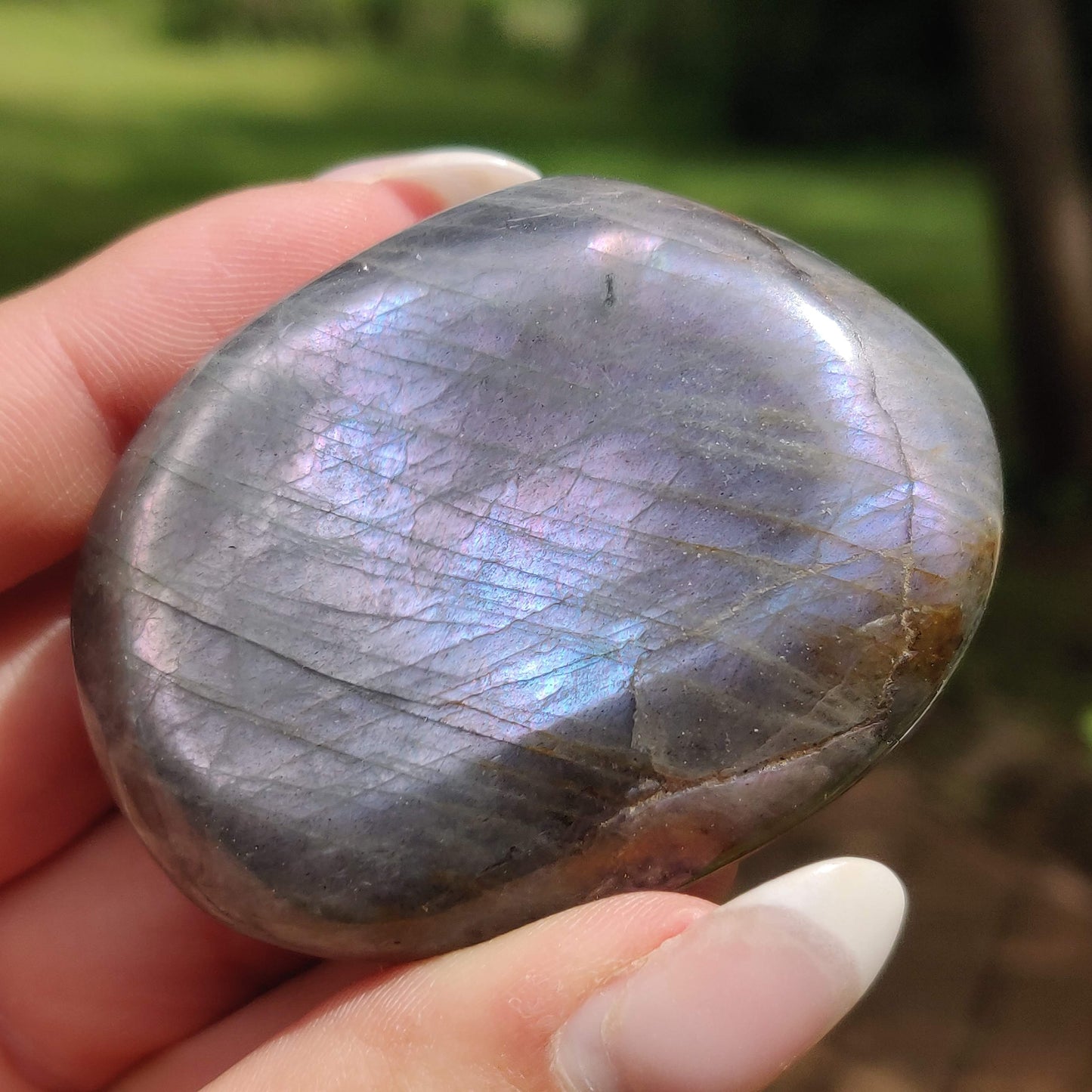 Labradorite Palm Stone (#308) - Simply Affinity