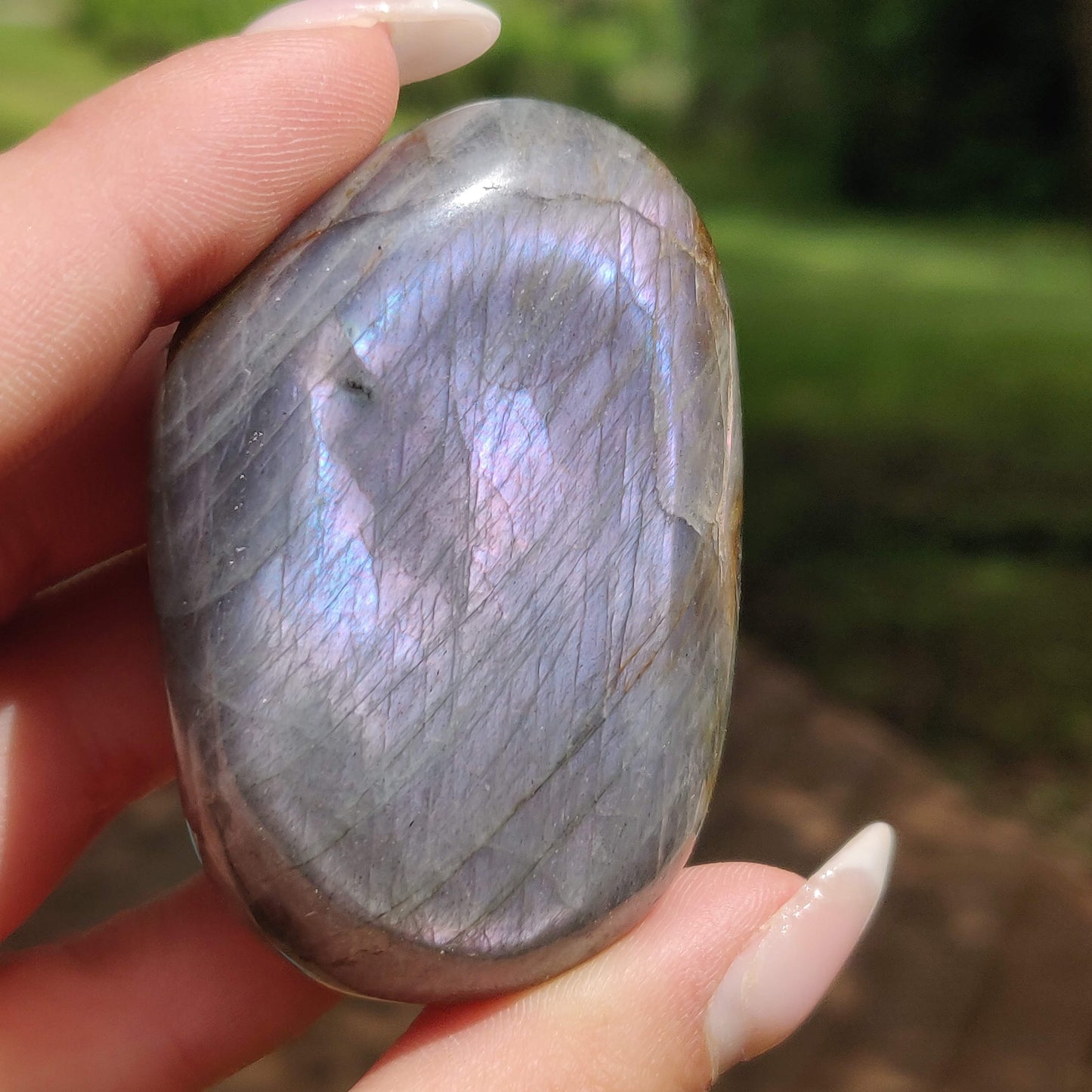 Labradorite Palm Stone (#308) - Simply Affinity