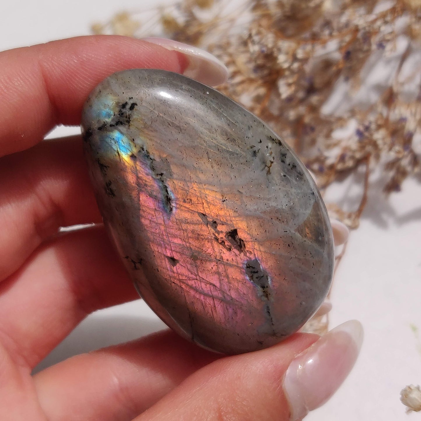 Labradorite Palm Stone (#314) - Simply Affinity