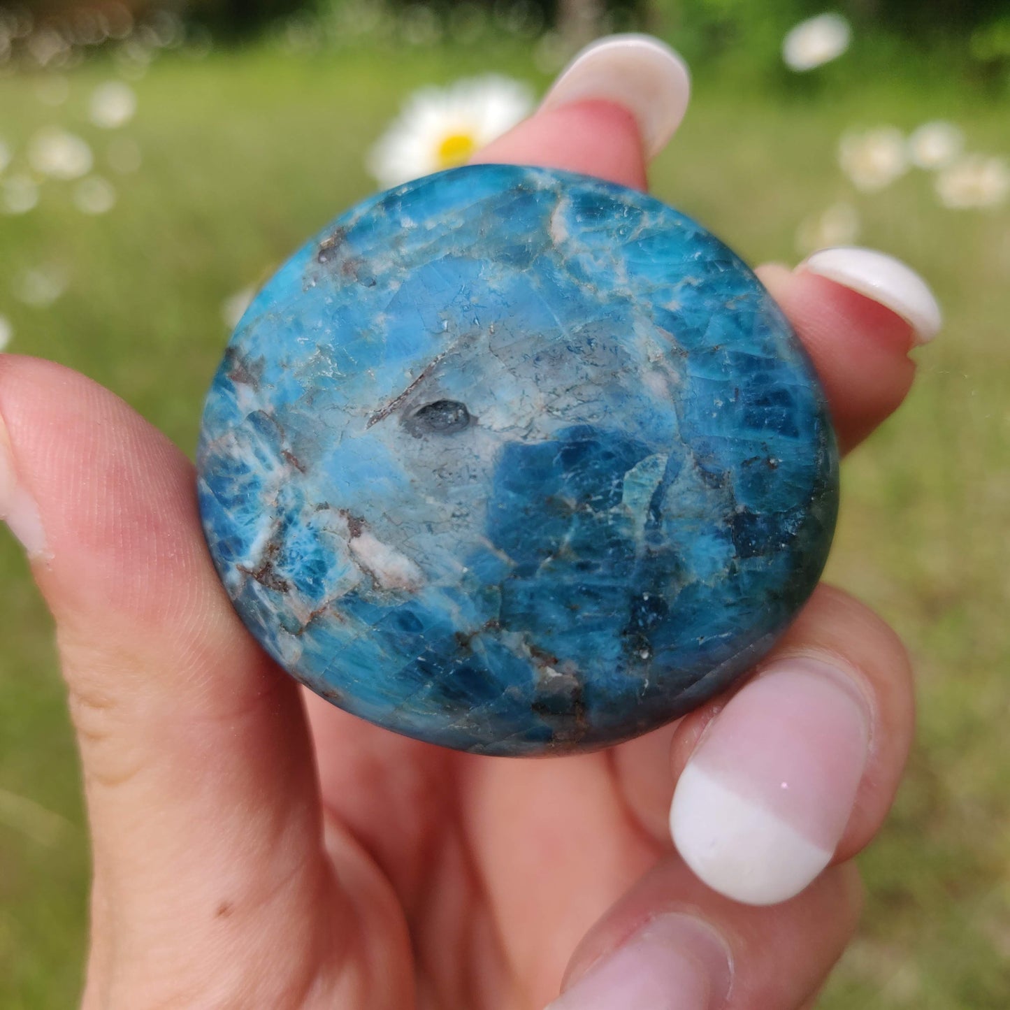 Blue Apatite Palm Stone (#2) - Simply Affinity