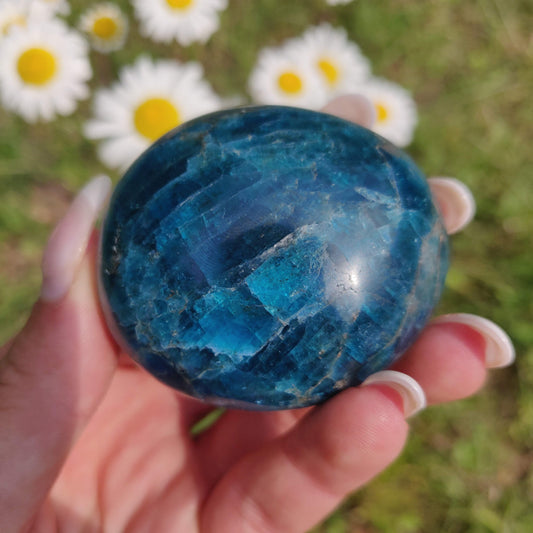 Blue Apatite Palm Stone (#15) - Simply Affinity