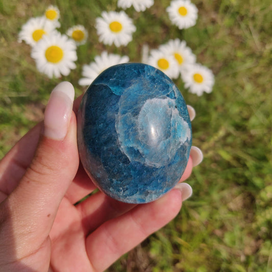 Blue Apatite Palm Stone (#16) - Simply Affinity