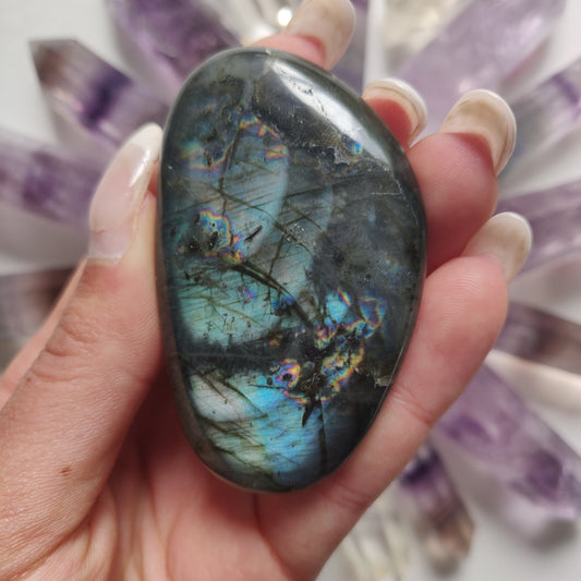 Labradorite Palm Stone (#27) - Simply Affinity