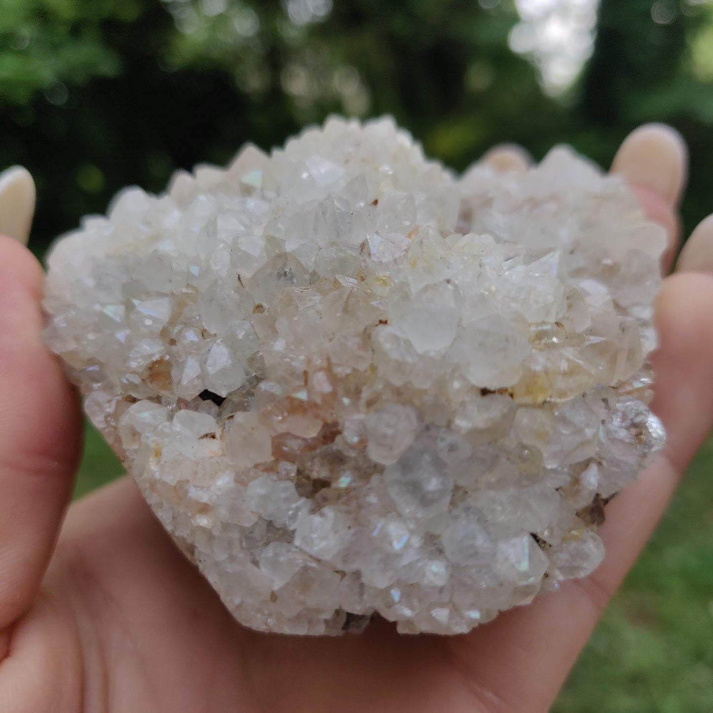 Anandalite Cluster, Natural Aurora Quartz Cluster (#6) - Simply Affinity