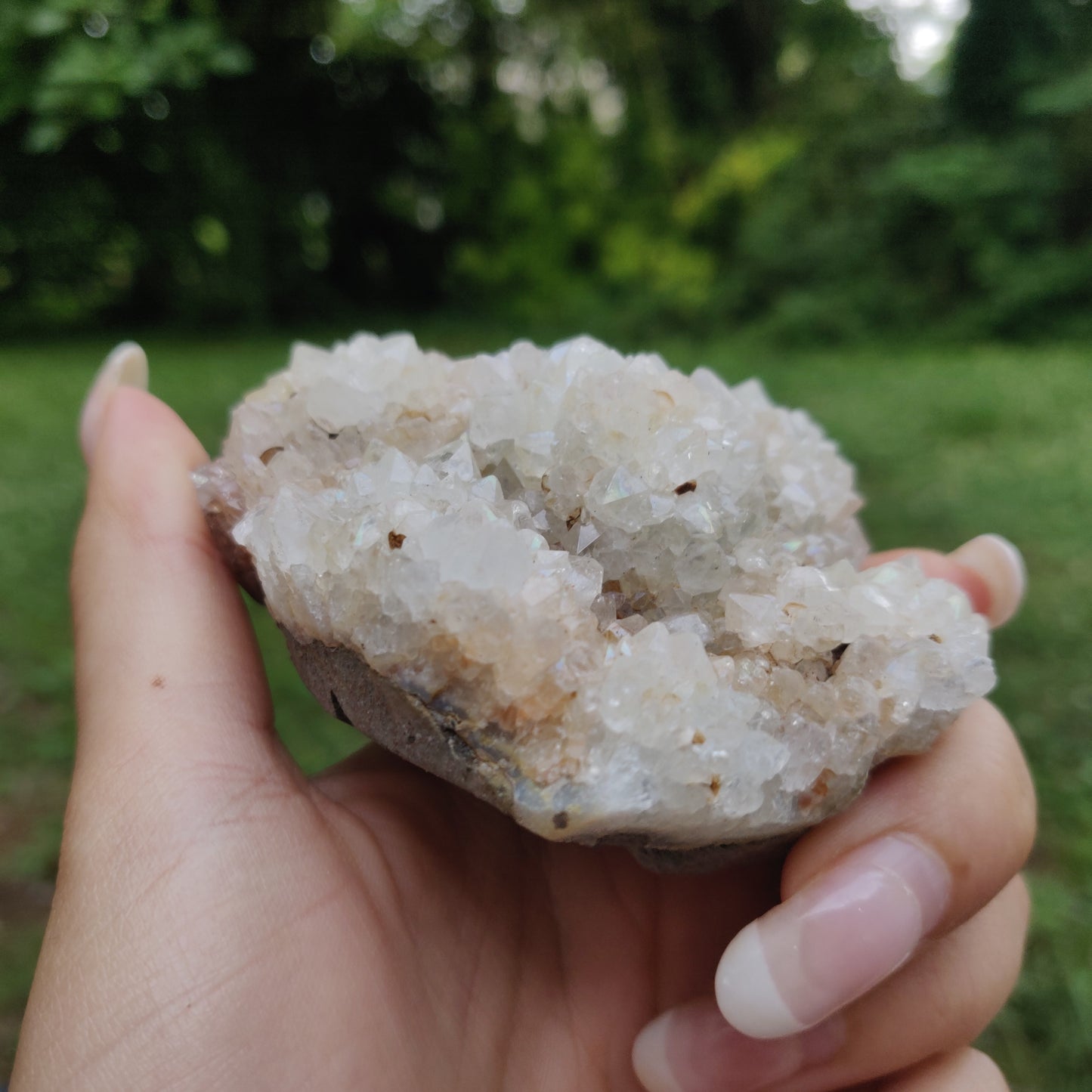 Anandalite Cluster, Natural Aurora Quartz Cluster (#6) - Simply Affinity