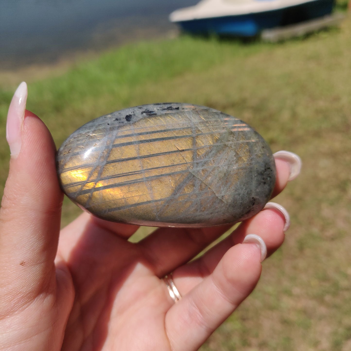 Labradorite Palm Stone (#294) - Simply Affinity