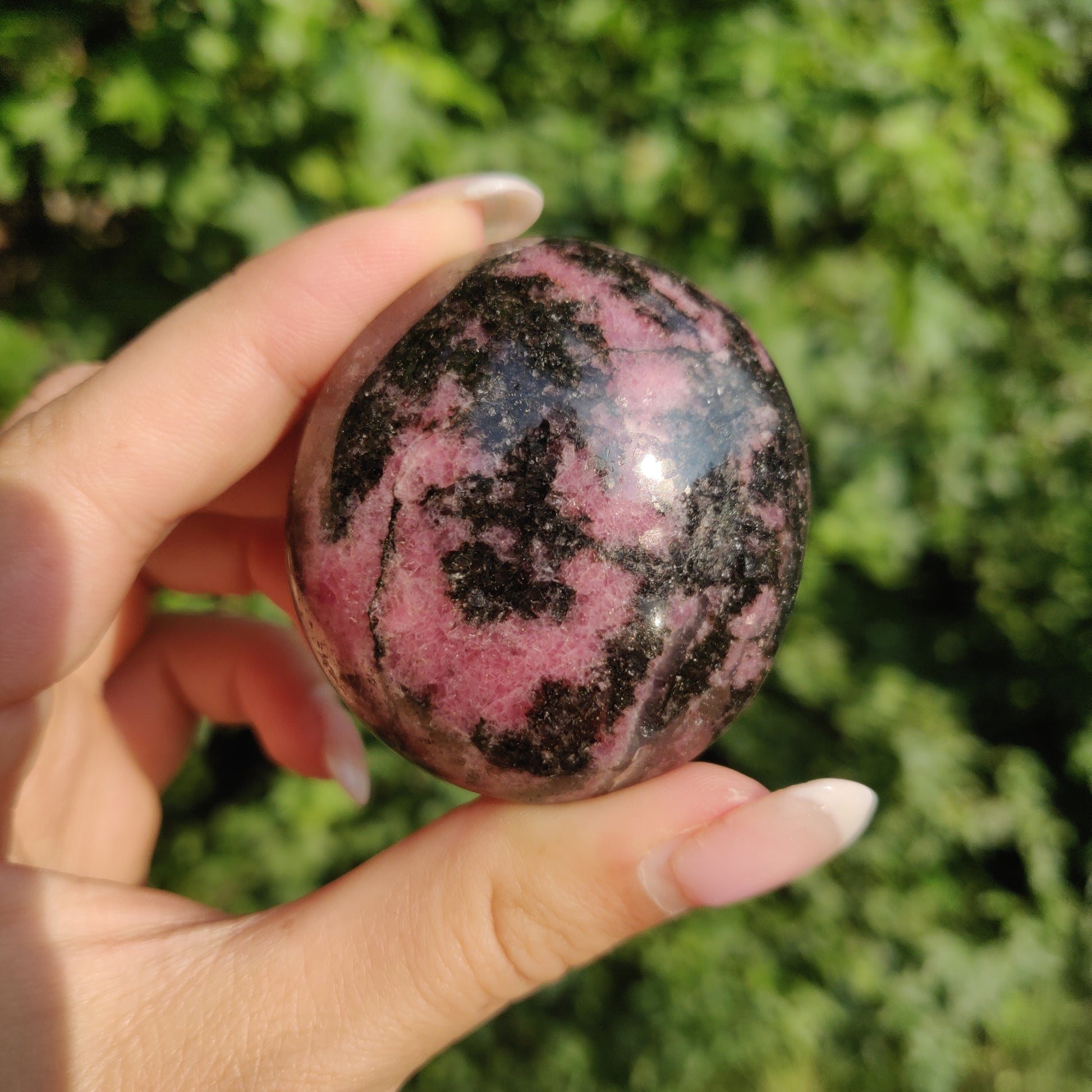 Rhodonite Palm Stone (#4) - Simply Affinity