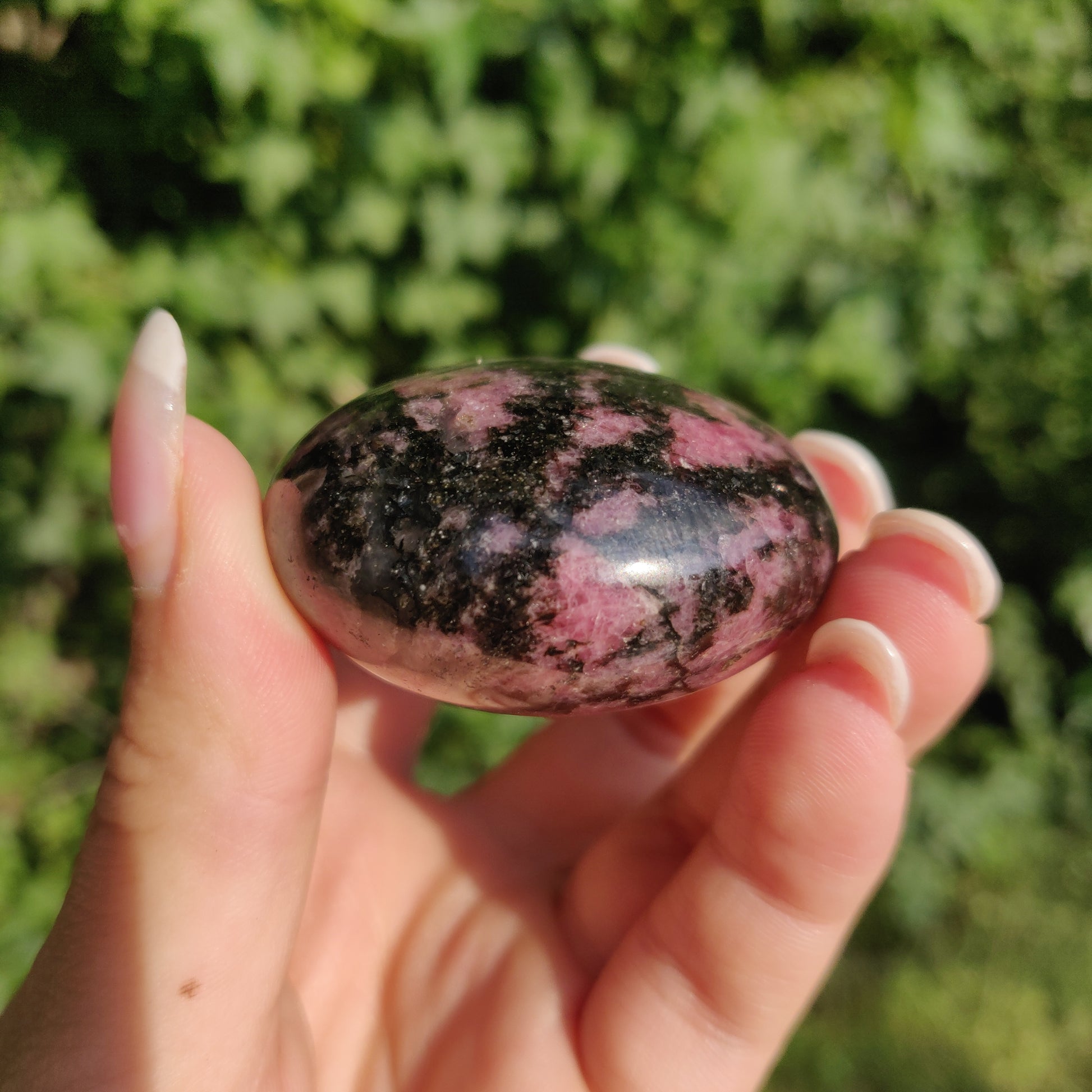 Rhodonite Palm Stone (#4) - Simply Affinity