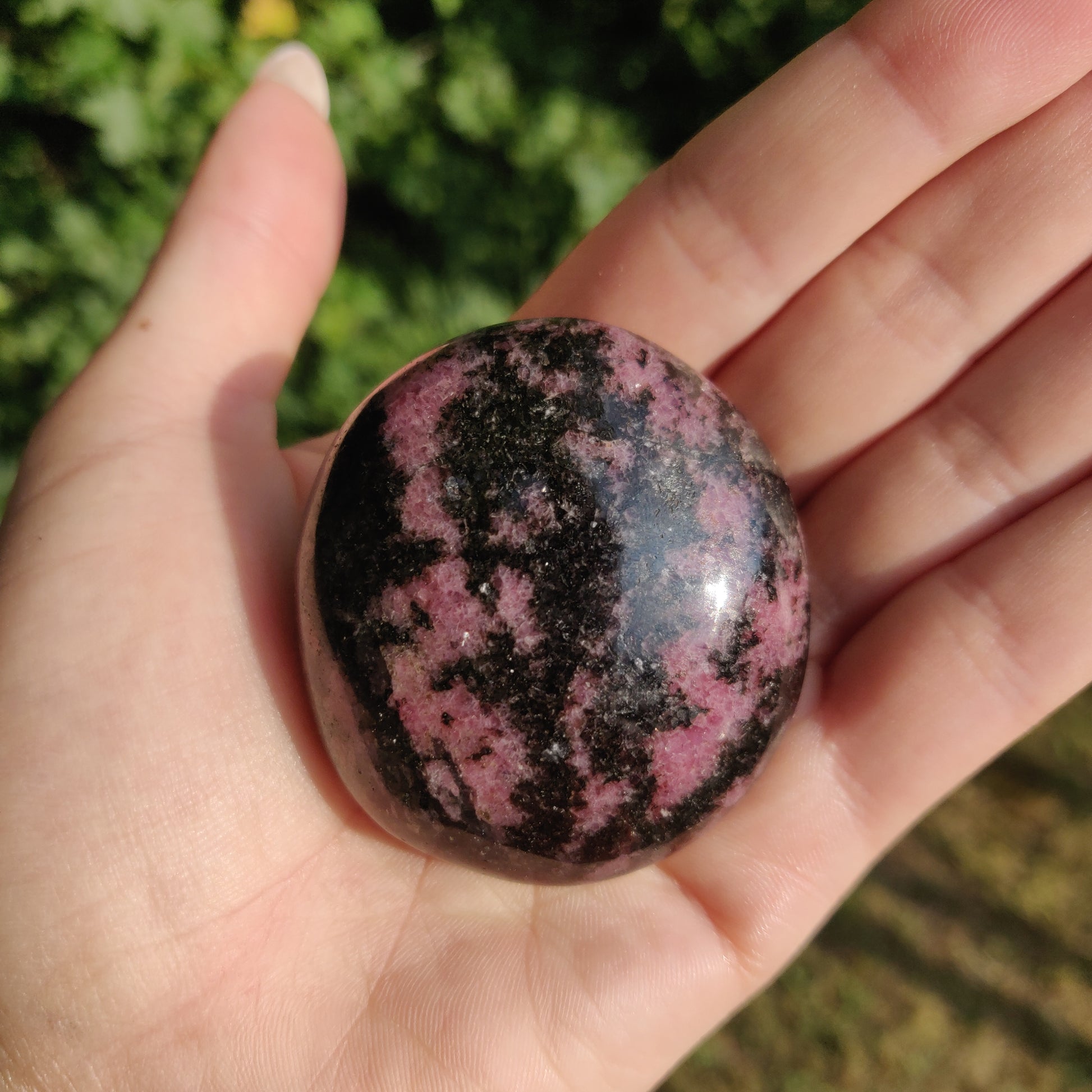 Rhodonite Palm Stone (#4) - Simply Affinity