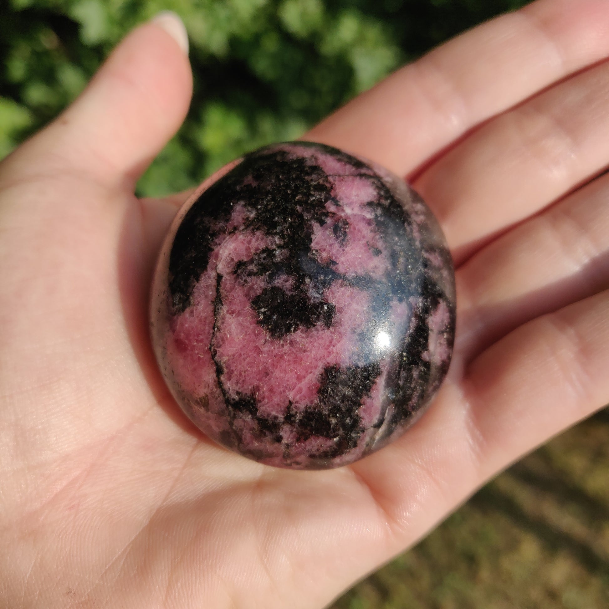 Rhodonite Palm Stone (#4) - Simply Affinity