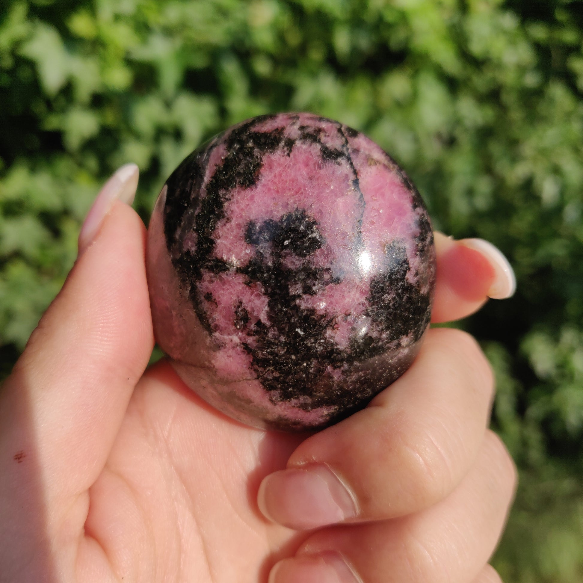 Rhodonite Palm Stone (#4) - Simply Affinity