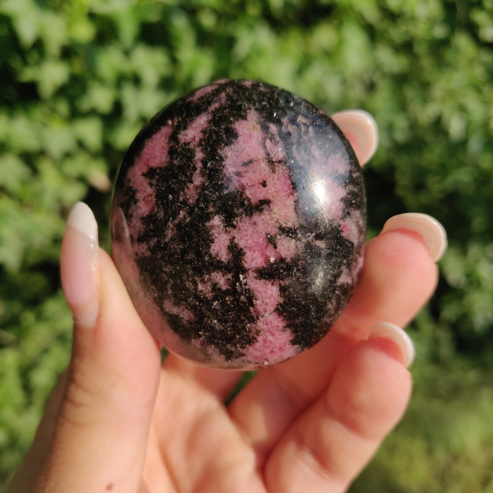 Rhodonite Palm Stone (#4) - Simply Affinity