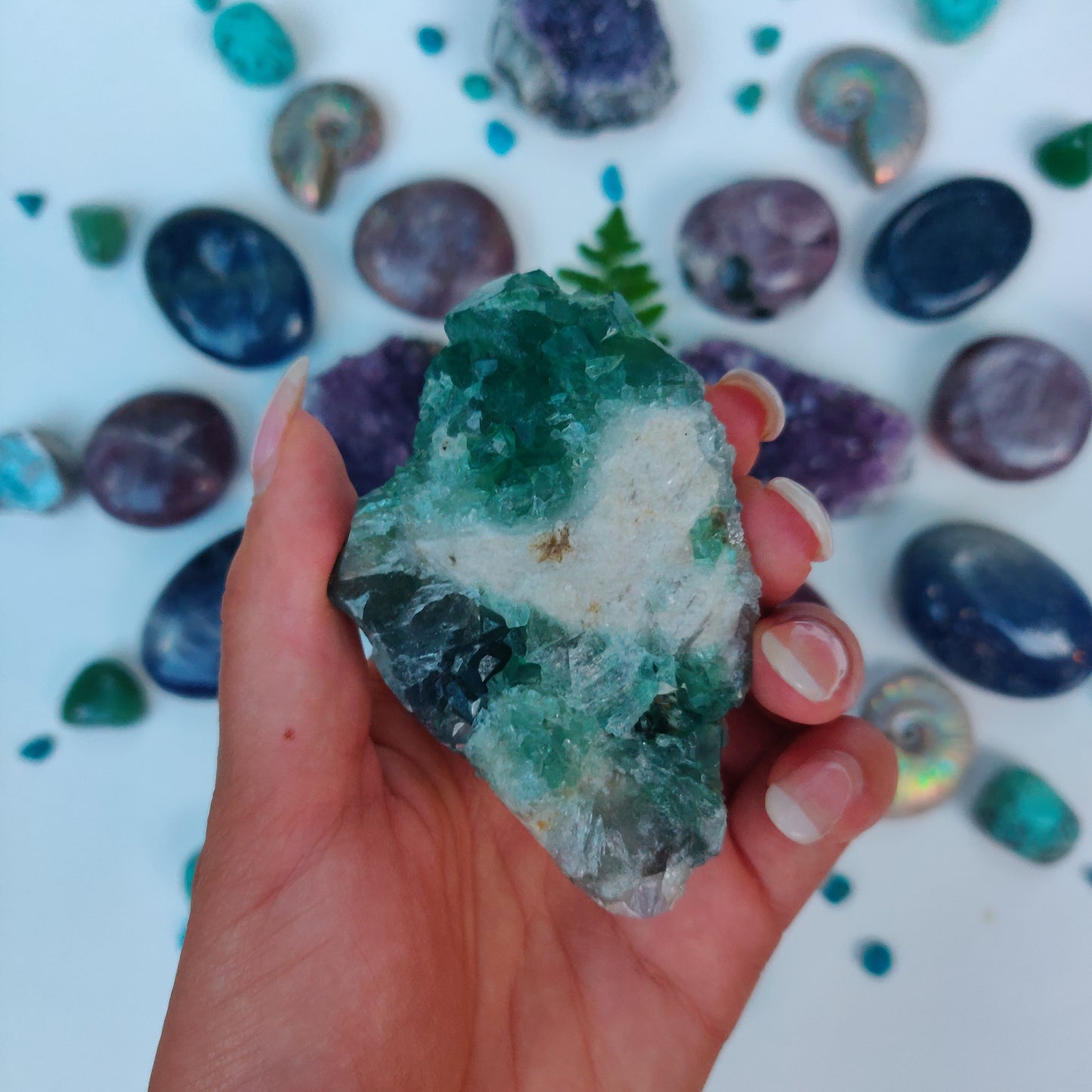 Raw Cubic Fluorite Cluster (#9) - Simply Affinity