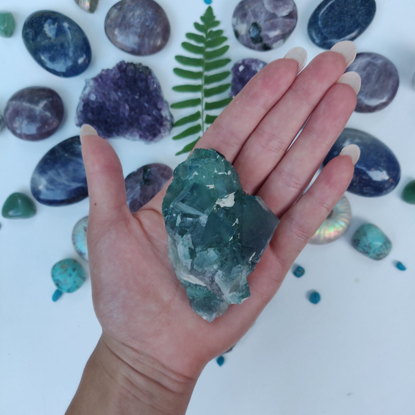 Raw Cubic Fluorite Cluster (#9) - Simply Affinity