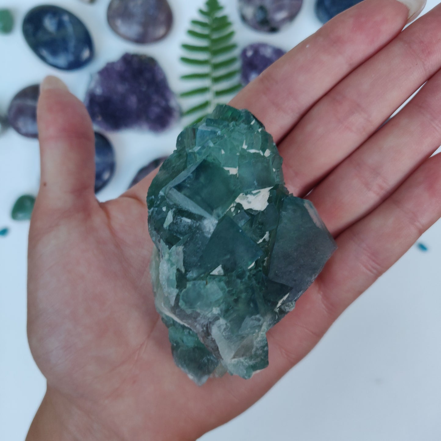 Raw Cubic Fluorite Cluster (#9) - Simply Affinity