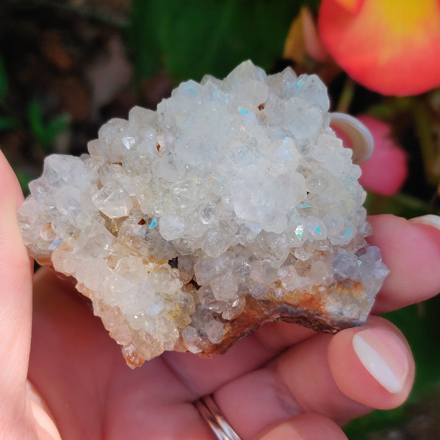 Anandalite Cluster, Natural Aurora Quartz Cluster (#13) - Simply Affinity