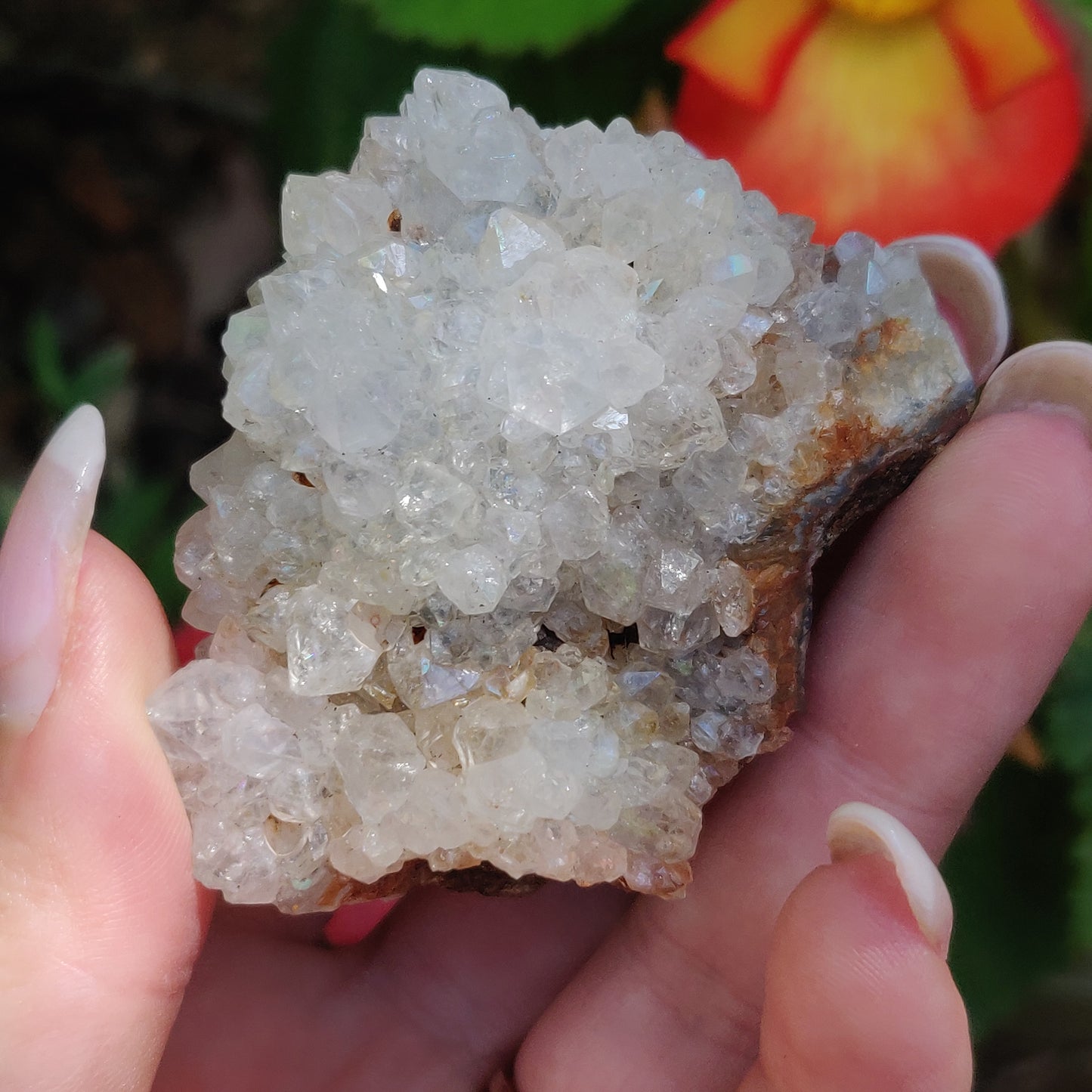Anandalite Cluster, Natural Aurora Quartz Cluster (#13) - Simply Affinity