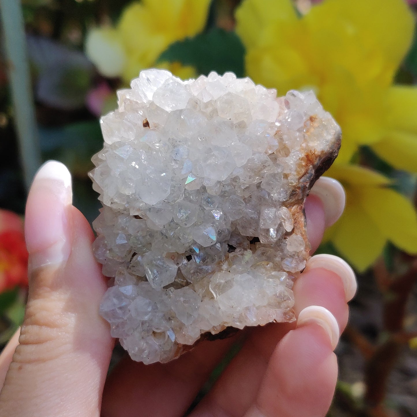 Anandalite Cluster, Natural Aurora Quartz Cluster (#13) - Simply Affinity