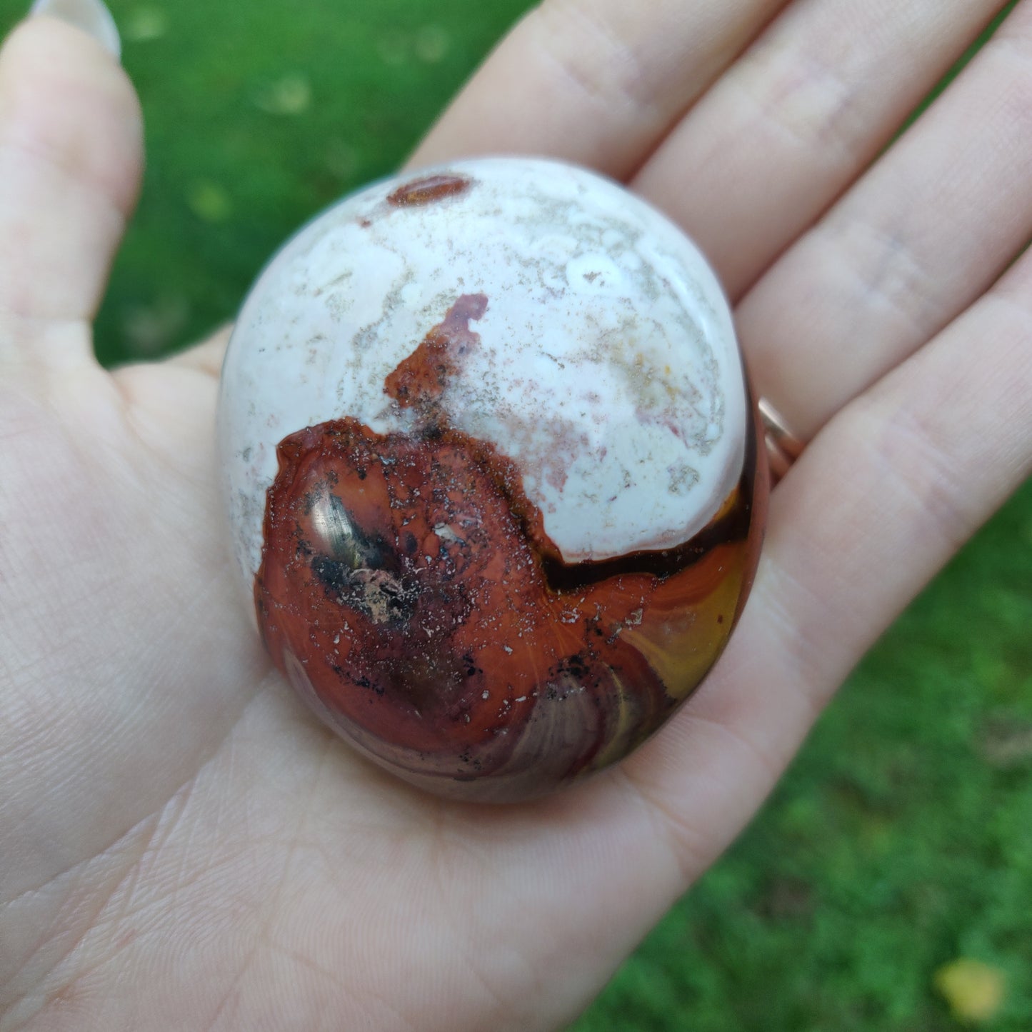 Polychrome Jasper Palm Stone (#20) - Simply Affinity