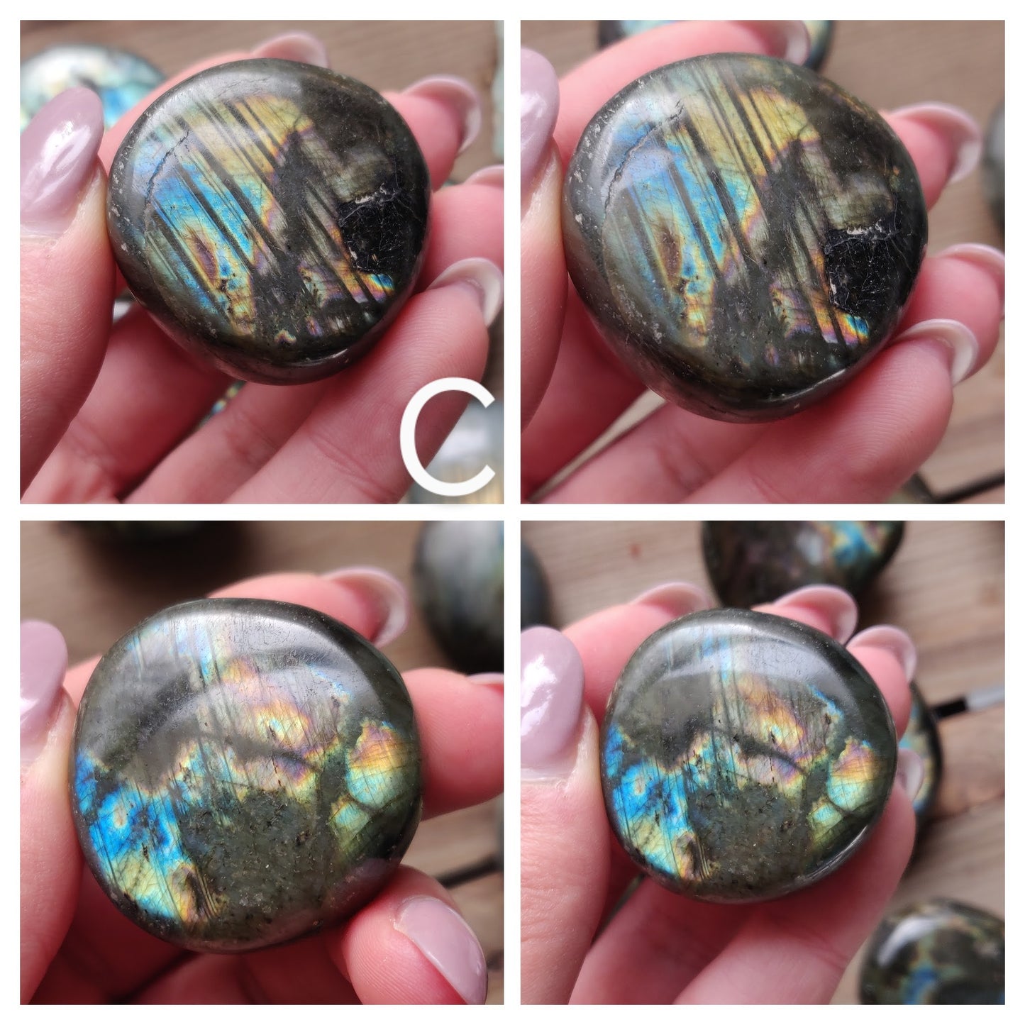 Choose your Labradorite Palm Stone (#A1-L1) - Simply Affinity