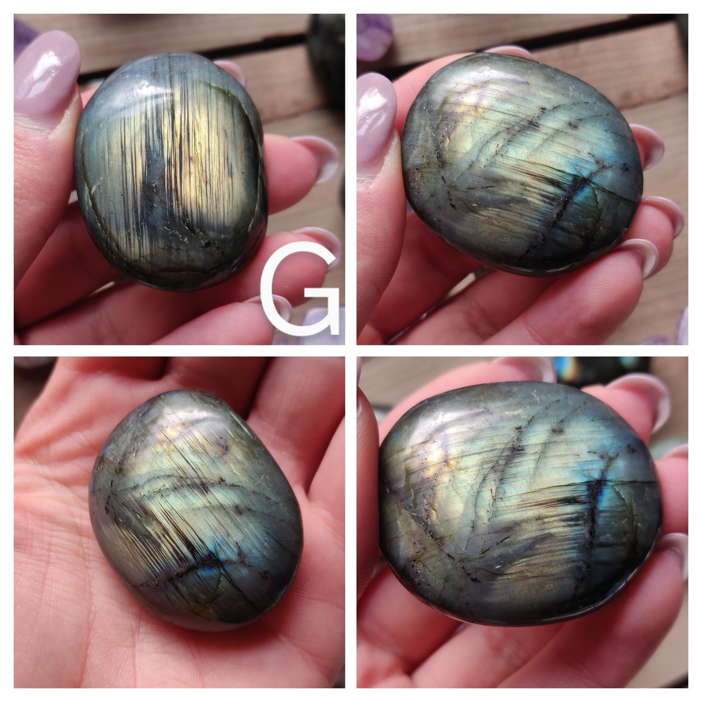 Choose your Labradorite Palm Stone (#A1-L1) - Simply Affinity