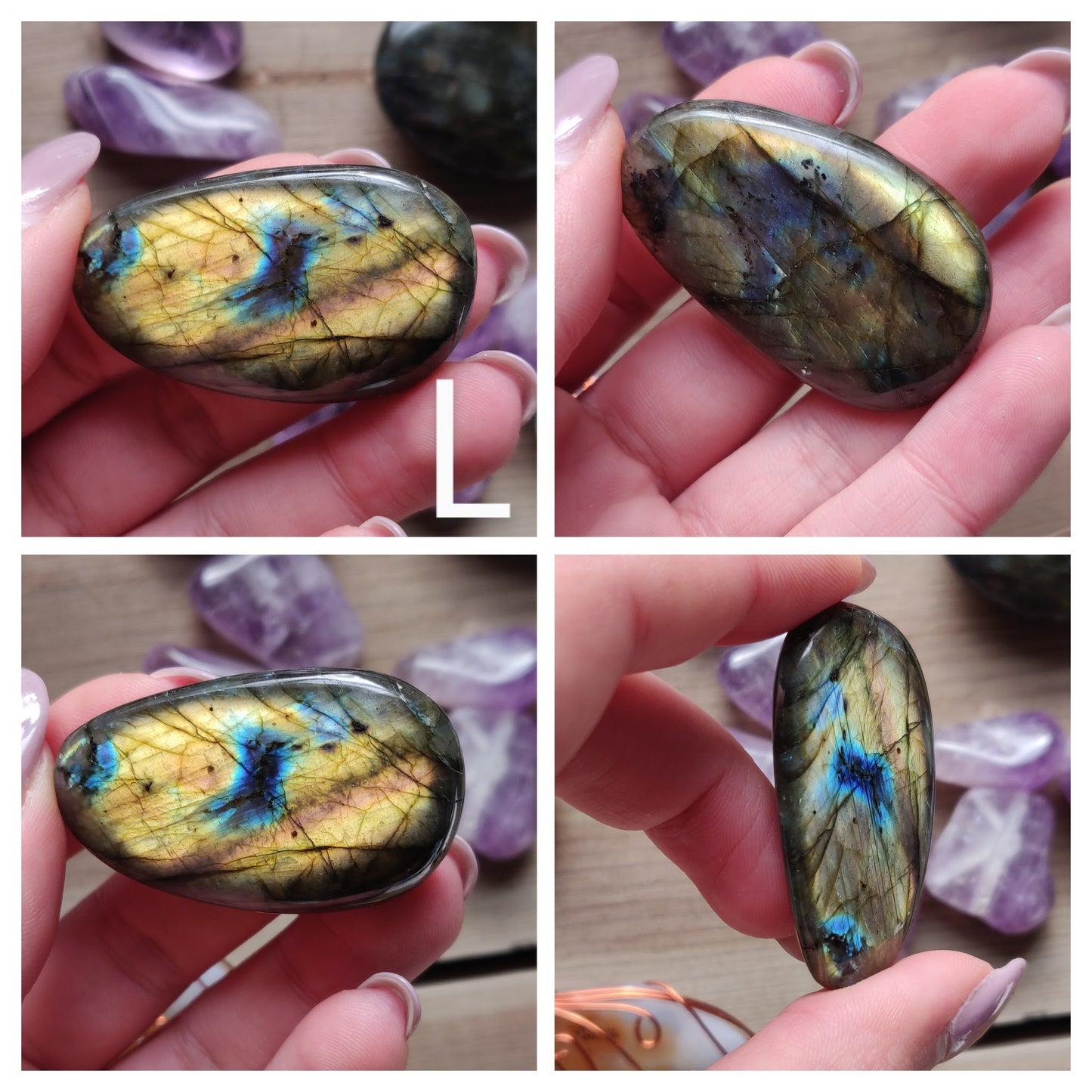 Choose your Labradorite Palm Stone (#A1-L1) - Simply Affinity