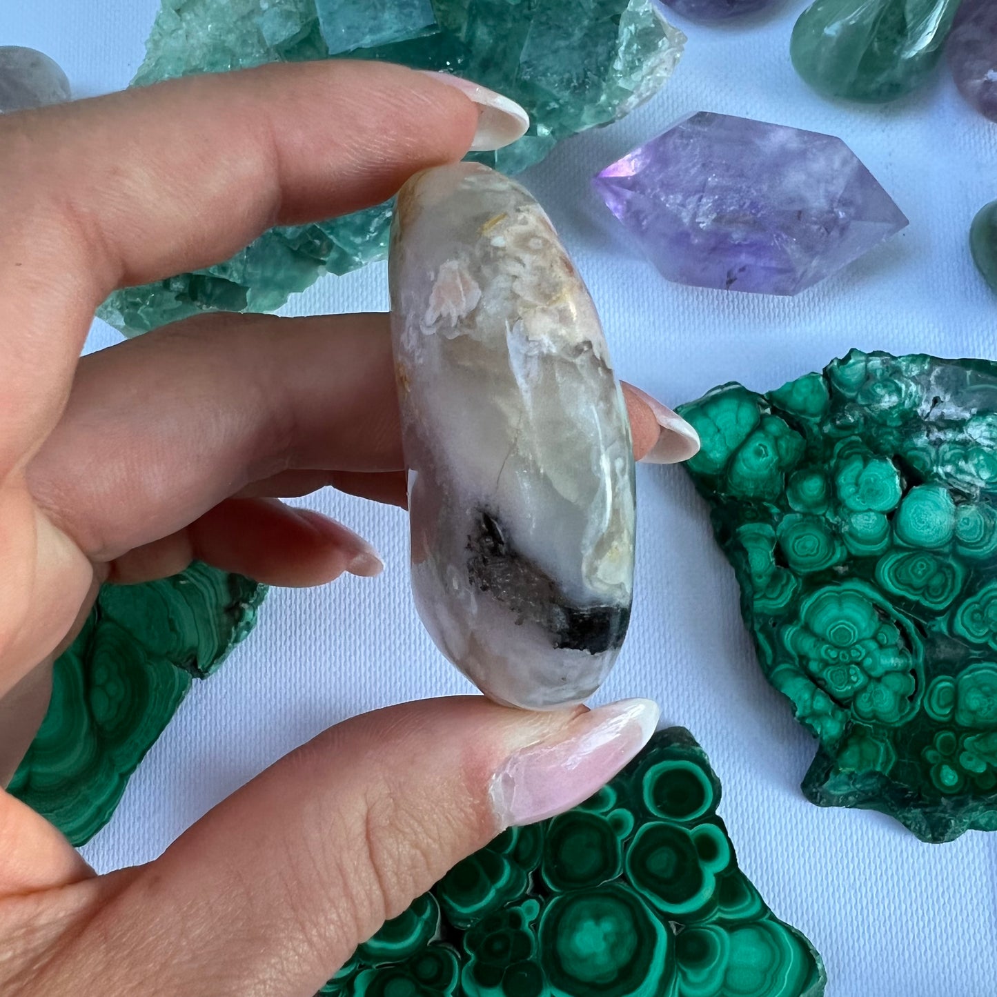 Flower Agate Moon (#2) - Simply Affinity