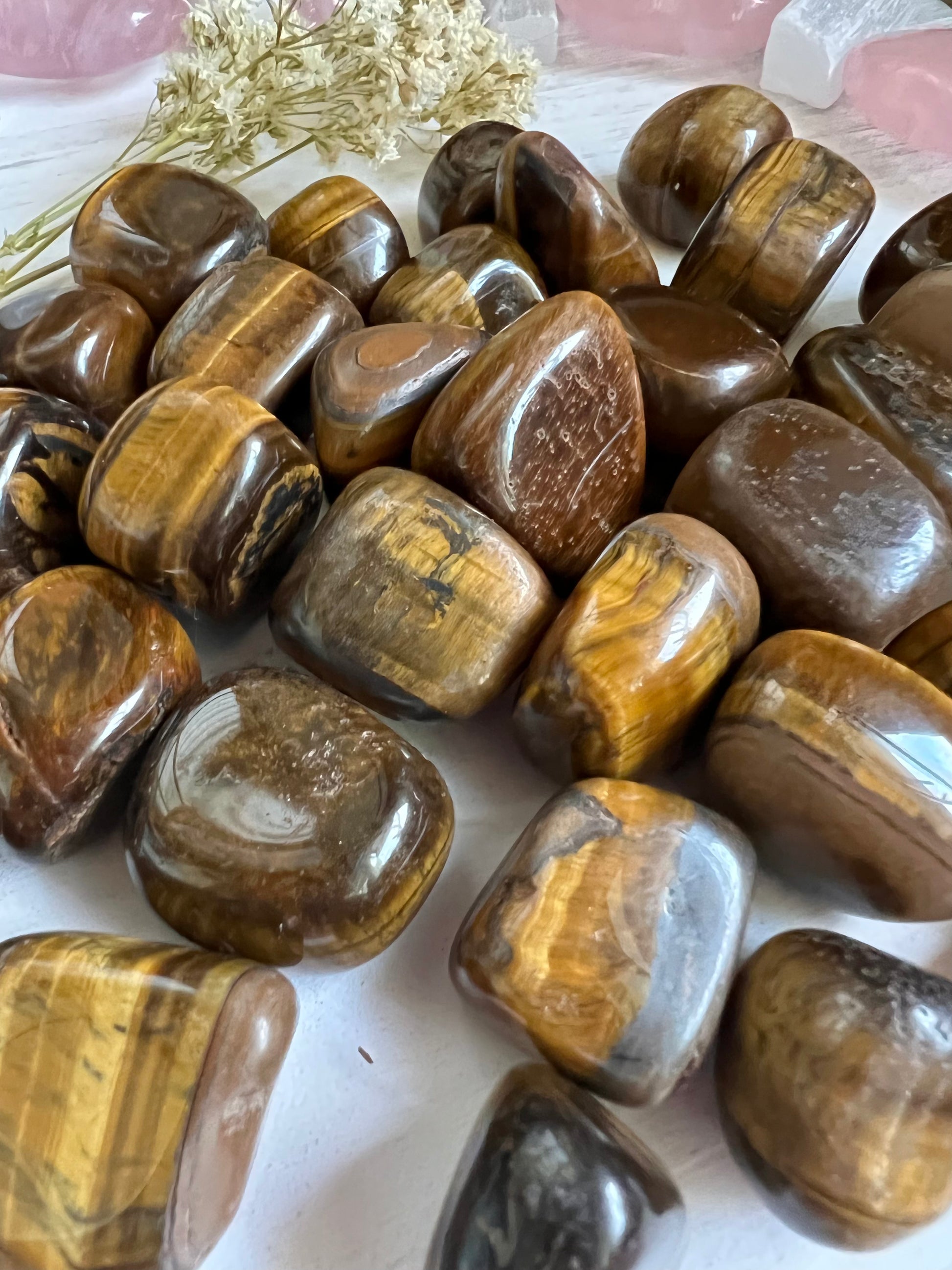 Tiger's Eye Tumble Stone (1 piece intuitively chosen) - Simply Affinity