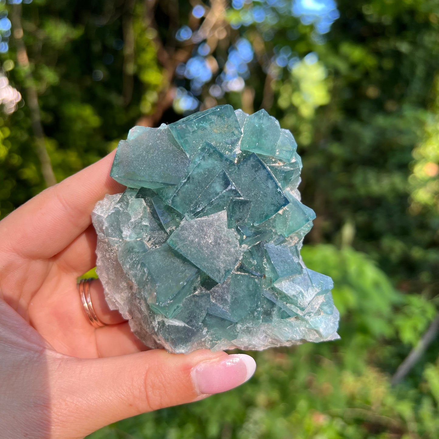 Raw Cubic Fluorite Cluster (#12) - Simply Affinity