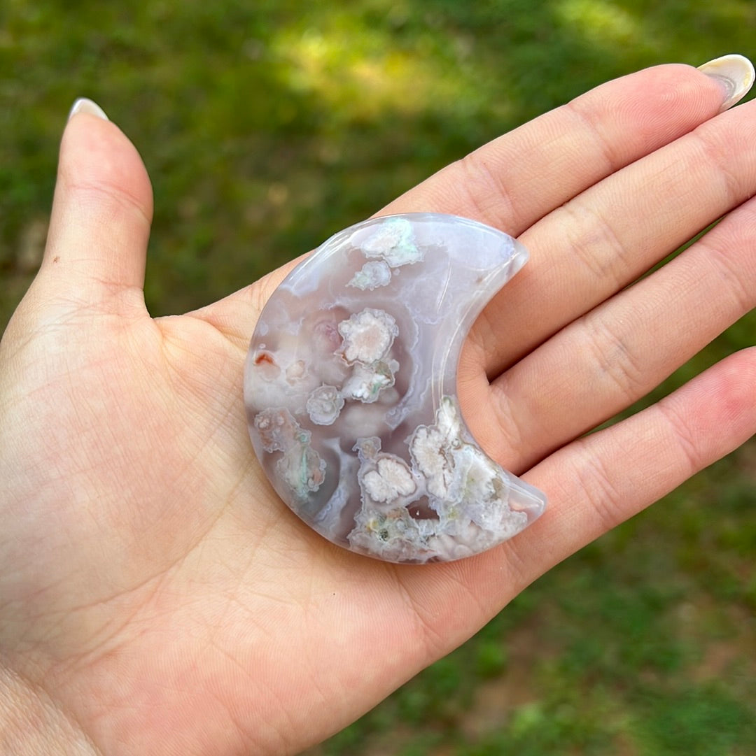 Flower Agate Moon (#3) - Simply Affinity