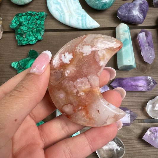 Flower Agate Moon (#1) - Simply Affinity